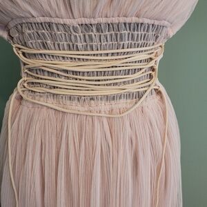 Blithe LA | Dresses | Nwt Blush Pink Blithe La Sheer Mini Maxi Dress ...